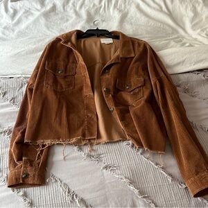 Brown Corduroy Shacket